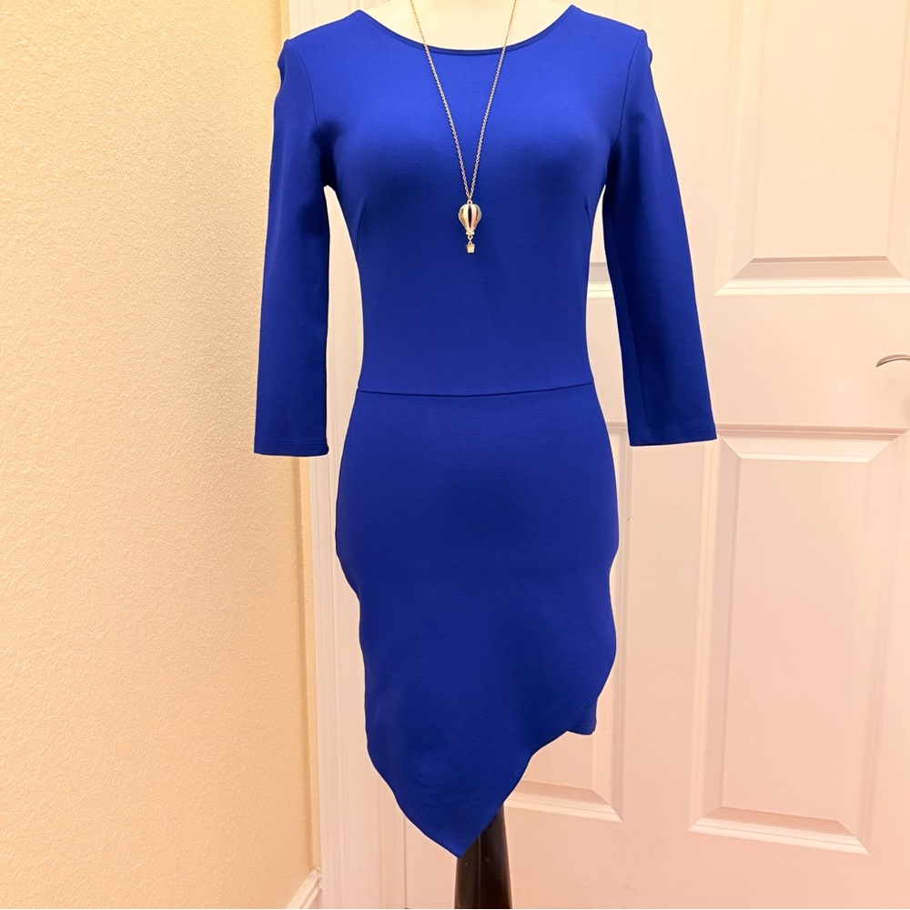 Women's Sexy Slender Round Neck Mini Dress  Long Sleeve Holiday Body con
Dress